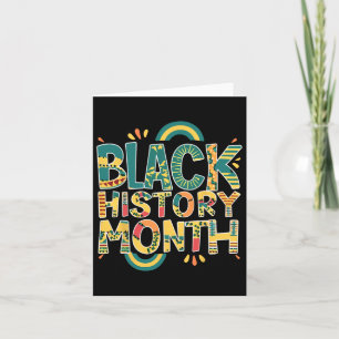 Tarjeta Orgullo africano hombres de historia negra mes 24 