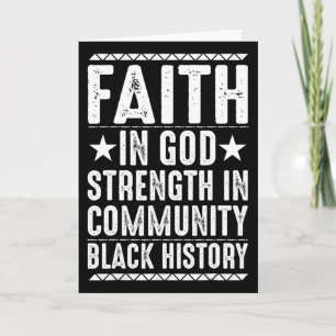 Tarjeta Orgullo Africano Juneteenth Mes de la Historia Neg