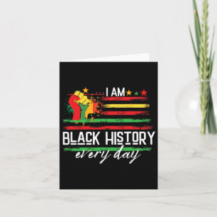 Tarjeta Orgullo Africano Mes de la Historia Negra Juneteen