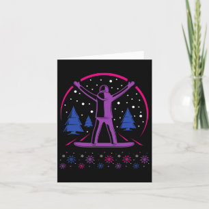 Tarjeta Orgullo Biual Sutil Snowboard Invierno Al Aire Lib