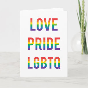 Tarjeta Orgullo de amor LGBTQ