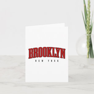 Tarjeta Orgullo de Brooklyn Nueva York Nyc Ny Retro Sports