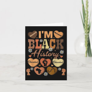 Tarjeta Orgullo de historia negra Melanin Black Cowgirl Af