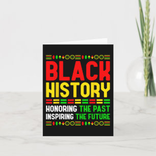 Tarjeta Orgullo de la Historia Negra Bhm Patrimonio Africa