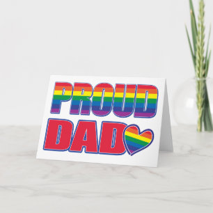 Tarjeta Orgullo de papá - Orgullo Gay
