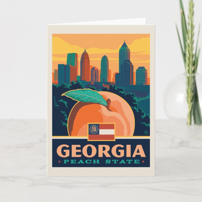 Tarjeta Orgullo del Estado | Georgia (Anverso)