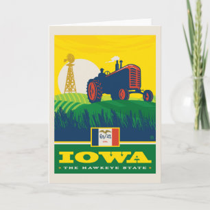 Tarjeta Orgullo del Estado   Iowa
