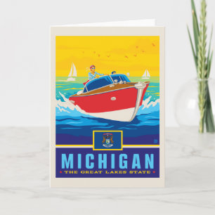 Tarjeta Orgullo del Estado   Michigan