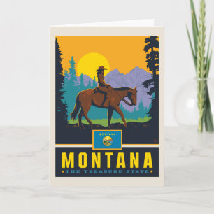 Tarjeta Orgullo del Estado   Montana