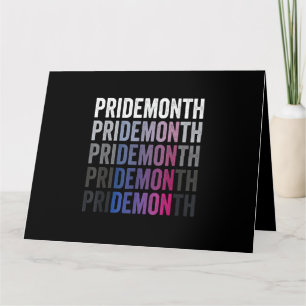 Tarjeta Orgullo Demonio Bisexual Mes del Orgullo Bi LGBTQ 