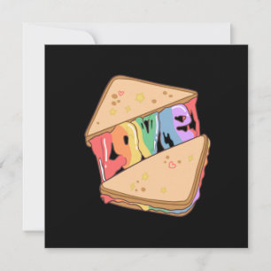 Tarjeta Orgullo. El amor es amor. Amor lindo. Arcoíris gay