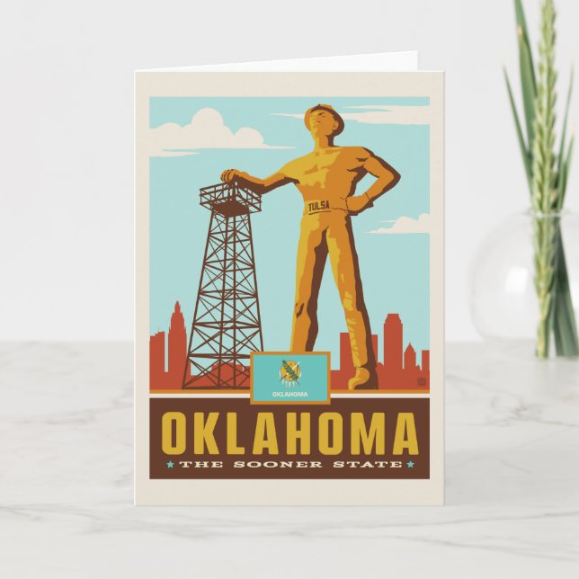 Tarjeta Orgullo el | Oklahoma del estado (Anverso)