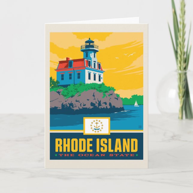 Tarjeta Orgullo el | Rhode Island del estado (Anverso)