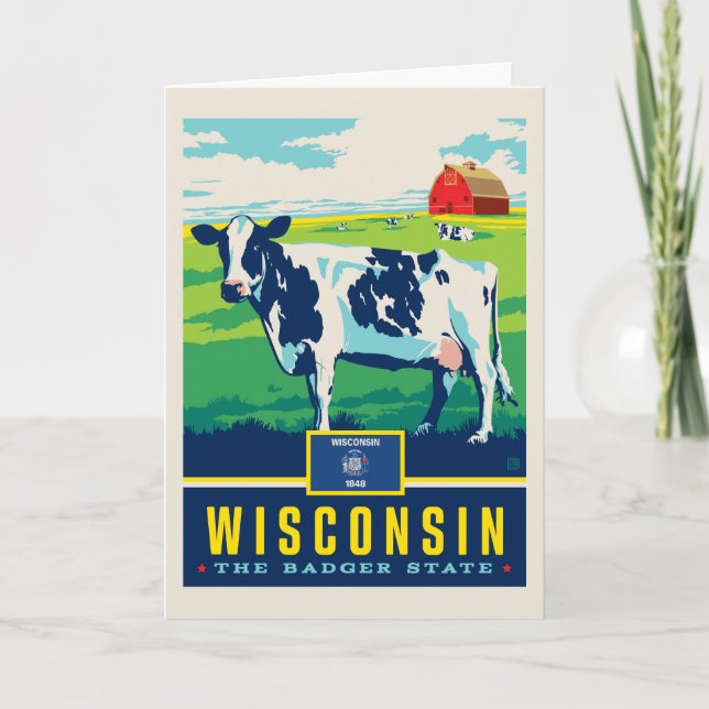 Tarjeta Orgullo el | Wisconsin del estado (Anverso)