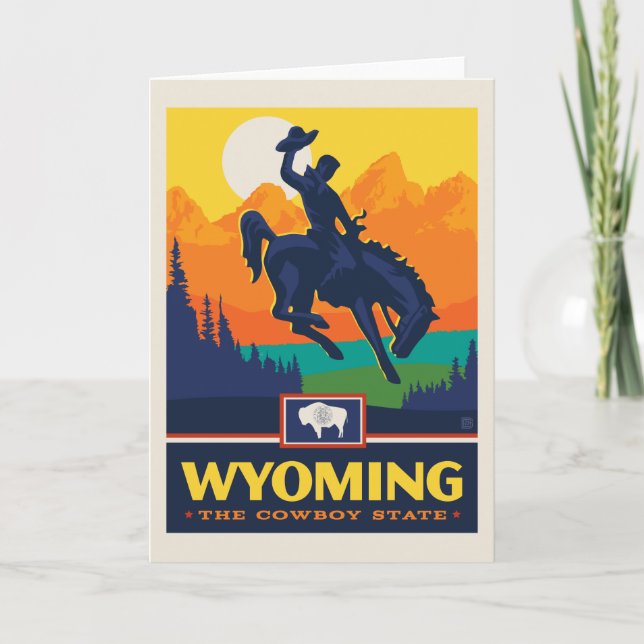 Tarjeta Orgullo el | Wyoming del estado (Anverso)