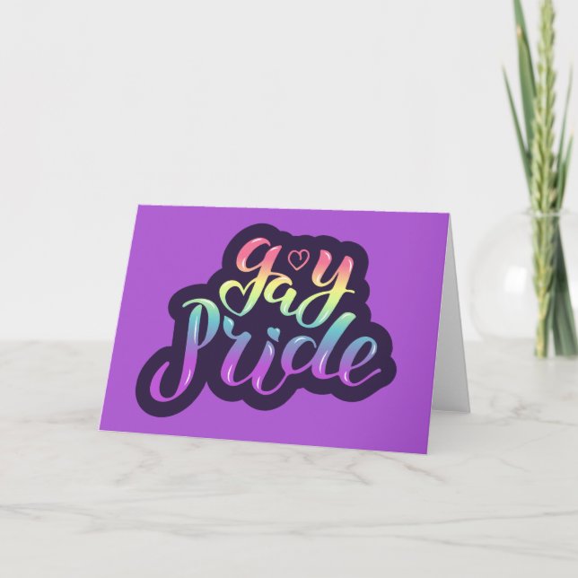 Tarjeta Orgullo gay (Anverso)