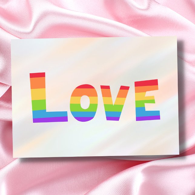Tarjeta Orgullo gay Bandera arco iris LGBT Amor LGBTQ (Subido por el creador)