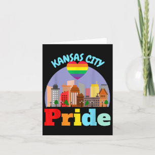 Tarjeta Orgullo gay de Kansas City Lgbtqia Missouri Kc Mo