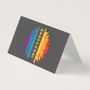 Tarjeta Orgullo gays lgbtq queer girasol arco iris