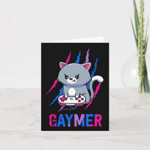 Tarjeta Orgullo Geek Gaymer Lgbt Regalo para Amantes de Vi