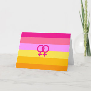 Tarjeta Orgullo Lesbiana Dawn WLW
