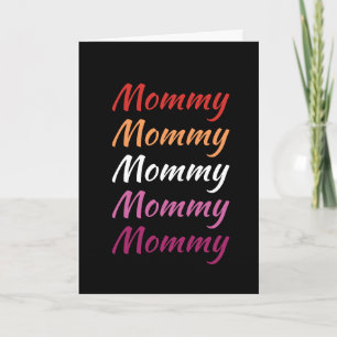 Tarjeta Orgullo Lesbiana Mamá LGBTQ Día de la Madre