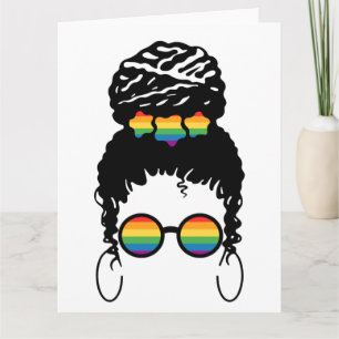 Tarjeta Orgullo LGBT. Amor gay.