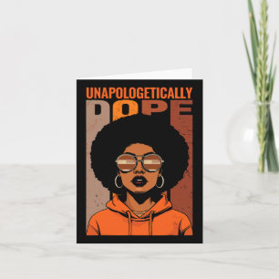 Tarjeta Orgullo negro de drogas sin remordimientos Melanin