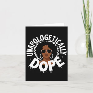 Tarjeta Orgullo negro de drogas sin remordimientos Melanin