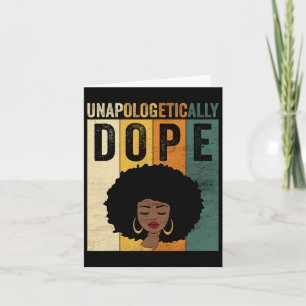 Tarjeta Orgullo negro de drogas sin remordimientos Melanin