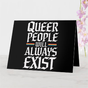 Tarjeta Orgullo queer Queer Pride Queer People Will Always