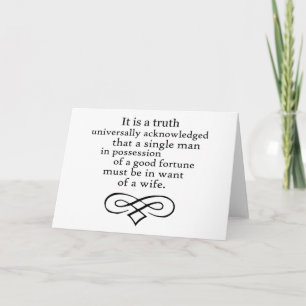 Tarjeta Orgullo y prejuicio