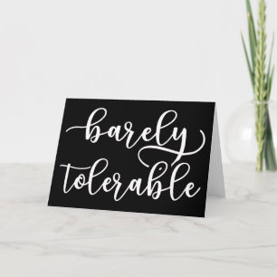 Tarjeta Orgullo y Prejuicio - Apenas Tolerable I