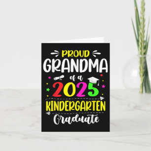 Tarjeta Orgullosa Abuela De Un Graduado De Jardín De Niños