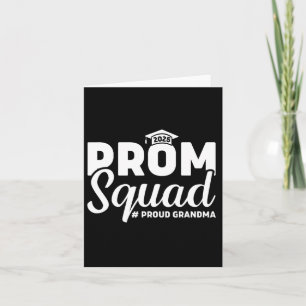 Tarjeta Orgullosa Abuela Graduada De Prom Cl De Prom Squad