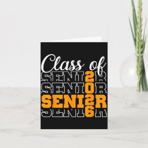 Tarjeta Orgullosa clase de graduación de secundaria 2026