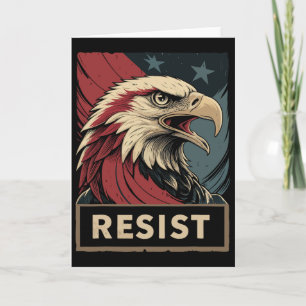 Tarjeta Orgullosa democracia estadounidense - Anti Trump -