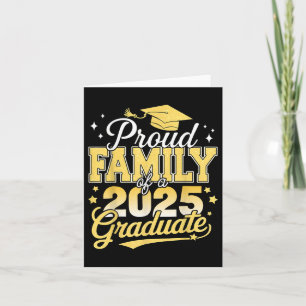 Tarjeta Orgullosa Familia De Una Graduación De Papá Gradua