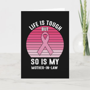 Tarjeta Orgullosa familia guerrera del cáncer de seno sueg