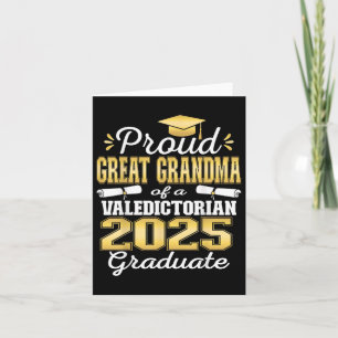 Tarjeta Orgullosa Gran Abuela De 2025 Graduada De Valedict