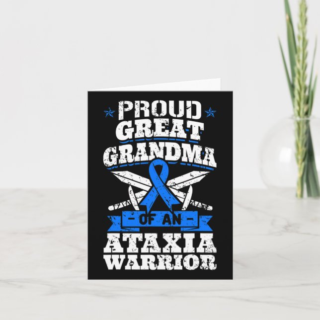 Tarjeta Orgullosa Gran Abuela De Conciencia De Un Guerrero (Anverso)