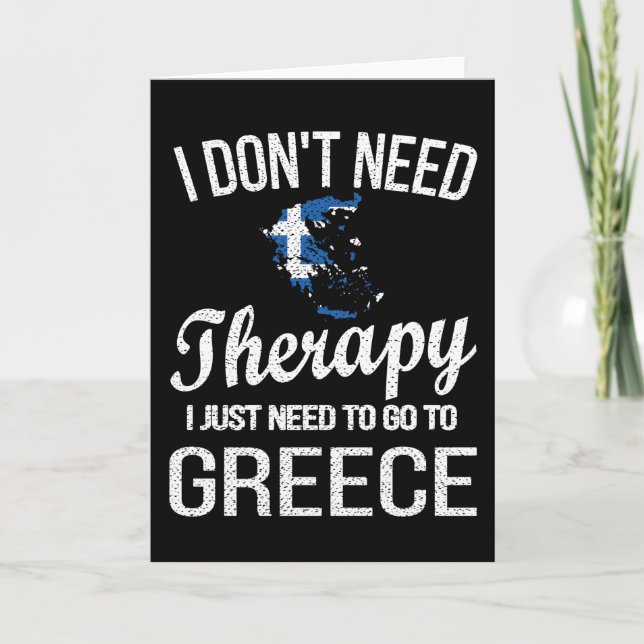 Tarjeta Orgullosa herencia griega Grecia remonta la bander (Anverso)