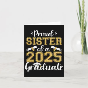 Tarjeta Orgullosa Hermana De Un Cl De 2025 Graduado Senior