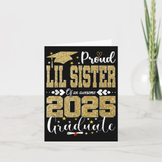 Tarjeta Orgullosa Hermana Lil De Un Impresionante Graduado