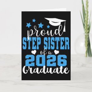 Tarjeta Orgullosa Hermana Política De La Graduación De Gra