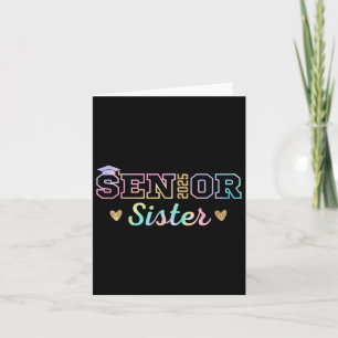Tarjeta Orgullosa Hermana Senior 2025 Senior 2025 Hermana