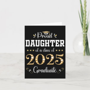 Tarjeta Orgullosa Hija De Un Cl De Graduación De 2025