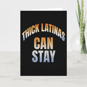 Tarjeta Orgullosa Latina Gorda Puede Quedar Cuerpo