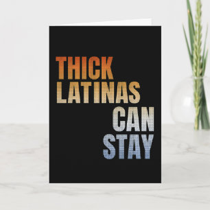Tarjeta Orgullosa Latina Gorda Puede Quedar Cuerpo