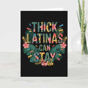 Tarjeta Orgullosa Latina Gorda Puede Quedar Cuerpo